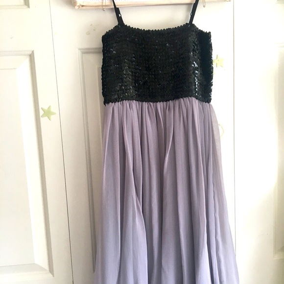 Grey Sequins Party Dress - Picture 1 of 3